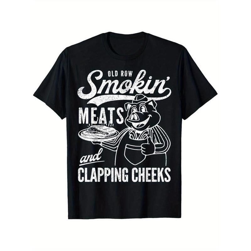 Retro Funny Old Row Smokin' Meats And Clapping Cheeks T-Shirt made in usa Hoodie, Sweatshirt | UrbanDripWear.com