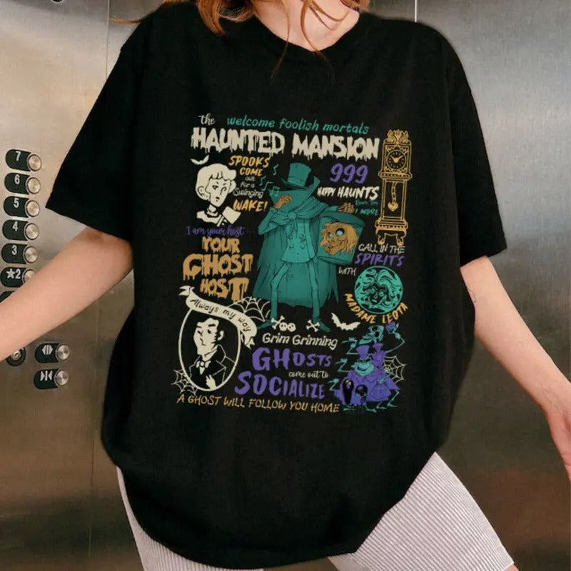 Retro Haunted Mansion Shirt Hoodie, Sweatshirt | UrbanDripWear.com