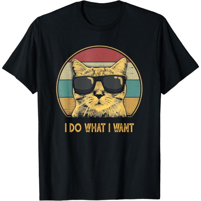 Retro I do what I want cat funny cat lover T-Shirt made in usa Hoodie, Sweatshirt | UrbanDripWear.com