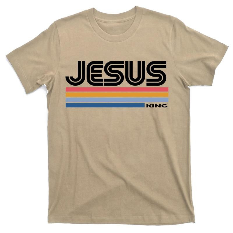 Retro Jesus King T-Shirt Cotton Menswear Hoodie, Sweatshirt | UrbanDripWear.com