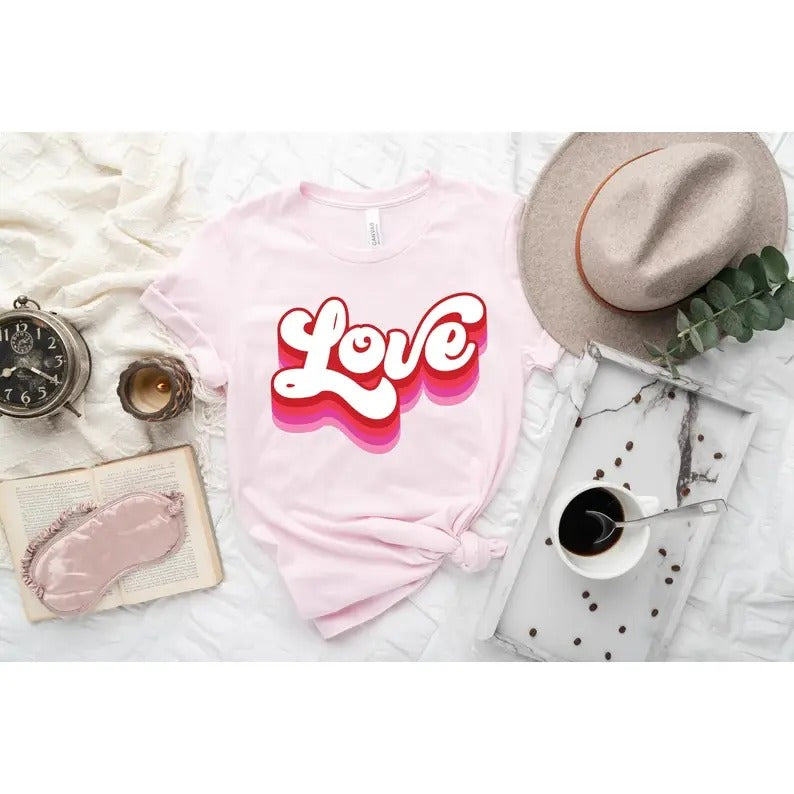 Retro Love Shirt - Valentine's Day Sweatshirt, Hoodie, T-Shirt | UrbanDripWear.com