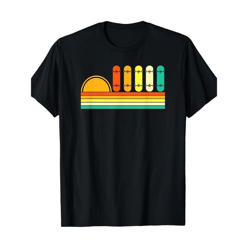 Retro Love Skateboard T-shirt 100% cotton T-shirt Made in USA Hoodie, Sweatshirt | UrbanDripWear.com