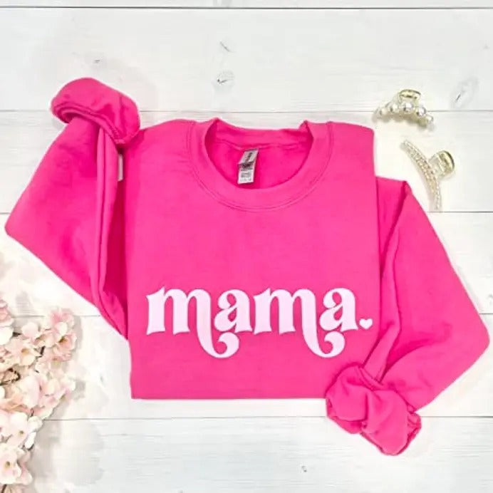 Retro Mama Sweatshirt, Mama Sweatshirt, Hoodie, T-Shirt | UrbanDripWear.com
