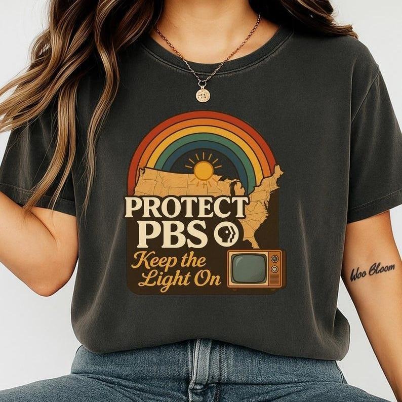 Retro PBS Protect Tee, Unisex Heavy Cotton T-Shirt, Great for Gifts Hoodie, Sweatshirt | UrbanDripWear.com