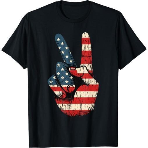 Retro Peace Sign Vintage 60's 70's Hippie T-Shirt Made in USA Hoodie, Sweatshirt | UrbanDripWear.com