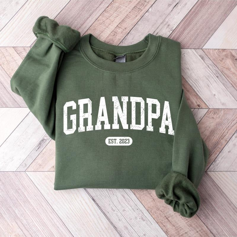 Retro Personalized Grandpa Sweatshirt, Fathers Day Gift, Cool Grandpa Sweatshirt, Gift For Grandparents, Grandpa, New...