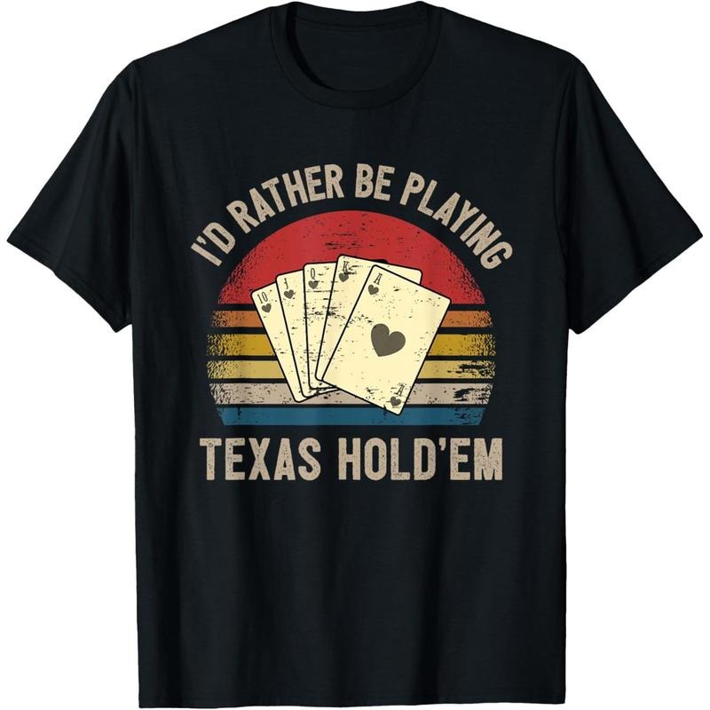 Retro Poker Player Texas Hold'em Poker Game Royal Flush T-Shirt made in usa Hoodie, Sweatshirt | UrbanDripWear.com