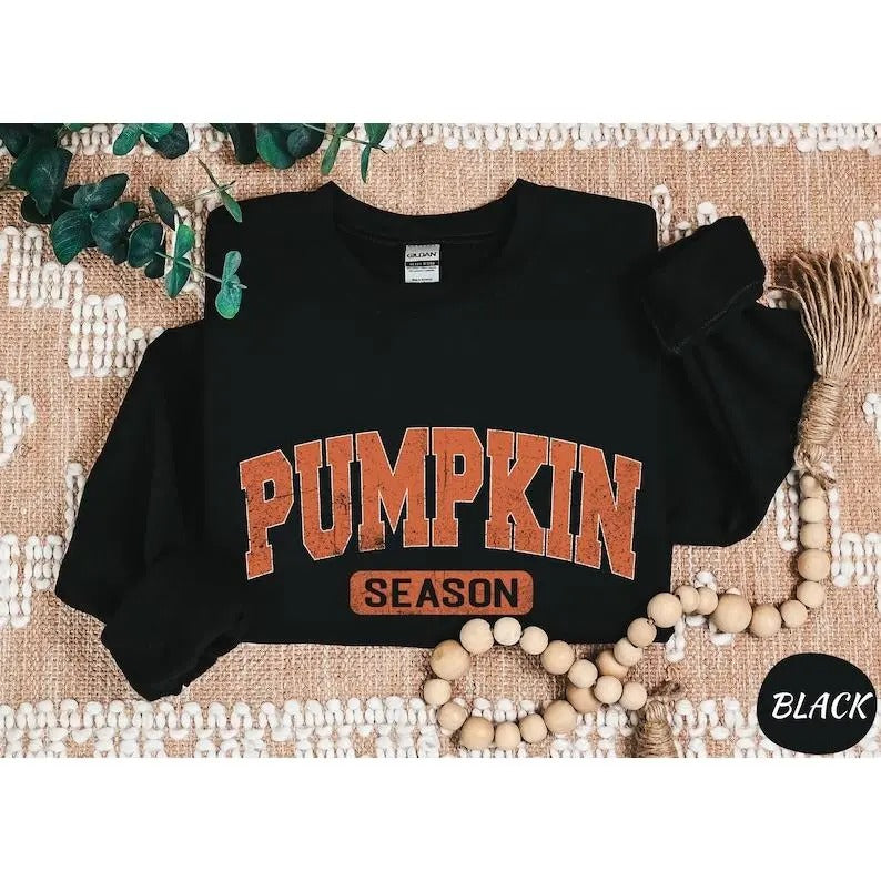 Retro Pumpkin Season Sweatshirt - Thanksgiving Gift Fall Gifts - Autumn Sweatshirt - Cute Fall Sweatshirt - Halloween...