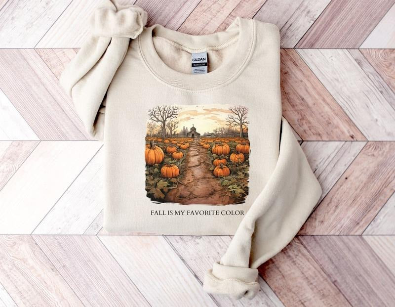 Retro Pumpkin Season Sweatshirt  Cute Fall Sweatshirt  Thanksgiving Gift T-Shirts, Hoodie | UrbanDripWear.com