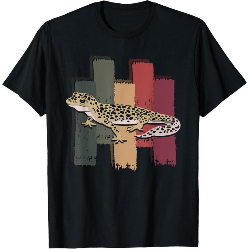 Retro Reptile Lizard Animal Pet Leopard Gecko T-Shirt made in usa Hoodie, Sweatshirt | UrbanDripWear.com