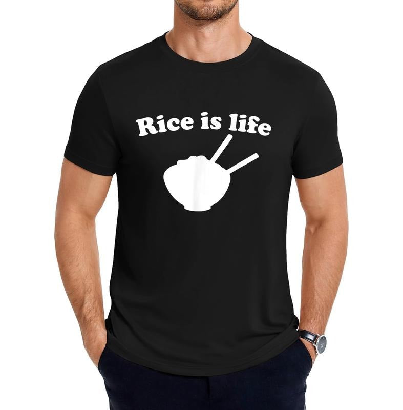 Retro Rice Is Life Tee Filipino Gifts Vintage Funny T-Shirt Graphic Streetwear Hoodie, Sweatshirt | UrbanDripWear.com