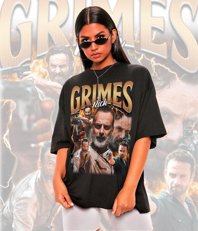 Retro Rick Grimes Shirt-Rick Grimes,Rick Grimes Tshirt,Rick Grimes T-shirt,Andrew Lincoln Shirt,Andrew Lincoln...