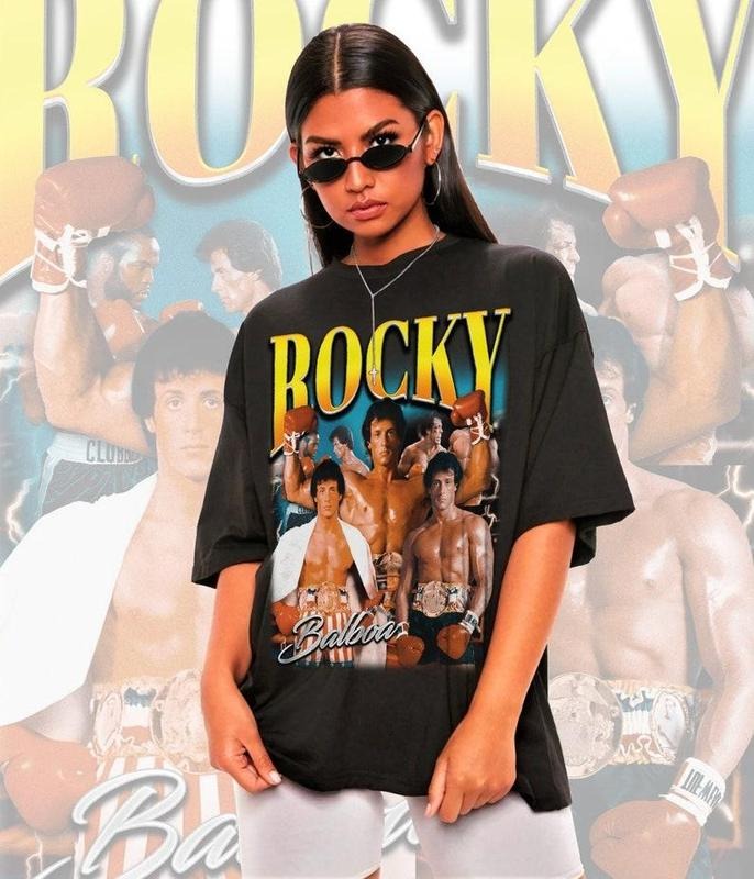 Retro Rocky Balboa Shirt -Rocky Balboa Tshirt,Rocky Balboa T-shirt Hoodie, Sweatshirt | UrbanDripWear.com