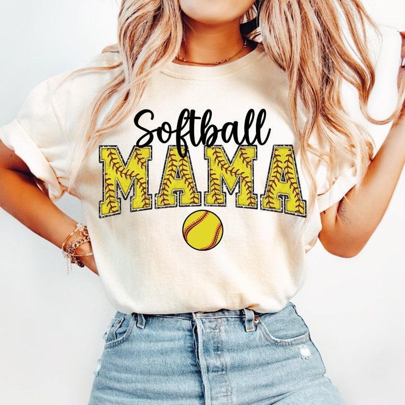 Retro Softball Mama tshirt, Varsity Tee tshirt, Mother's Day sweatshirt, Game Ready T-Shirt Hoodie | UrbanDripWear.com