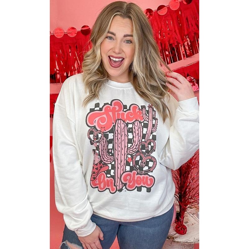 Retro Stuck on You Graphic Sweatshirt T-Shirts, Hoodie | UrbanDripWear.com