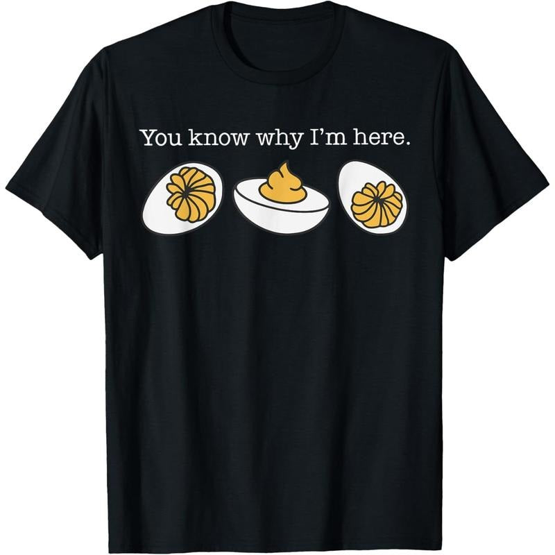 Retro Thanksgiving Dinner You Know Why I'm Here Deviled Egg T-Shirt made in usa Hoodie, Sweatshirt | UrbanDripWear.com