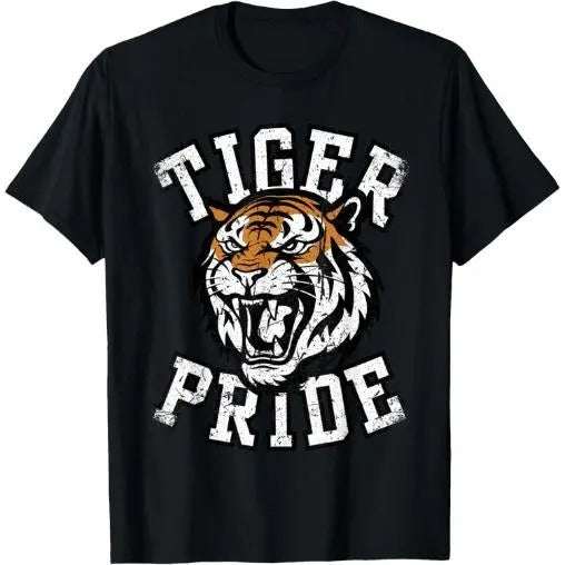 Retro Vintage Tiger Pride Tiger Mascot School Sports Team T-Shirt Made in USA Hoodie, Sweatshirt | UrbanDripWear.com