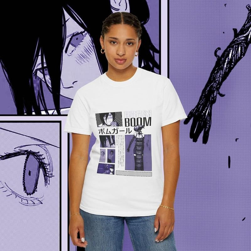 Reze Arc Chainsaw Man, Anime Graphic T-Shirt, Front Design Hoodie, Sweatshirt | UrbanDripWear.com