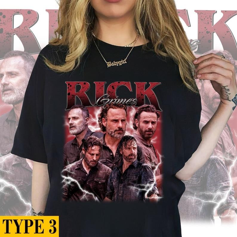 Rick Grimes Sweatshirt, Rick Grimes bootleg Tees 3, sweatshirt hoodie Unisex Cotton Fabric. | UrbanDripWear.com