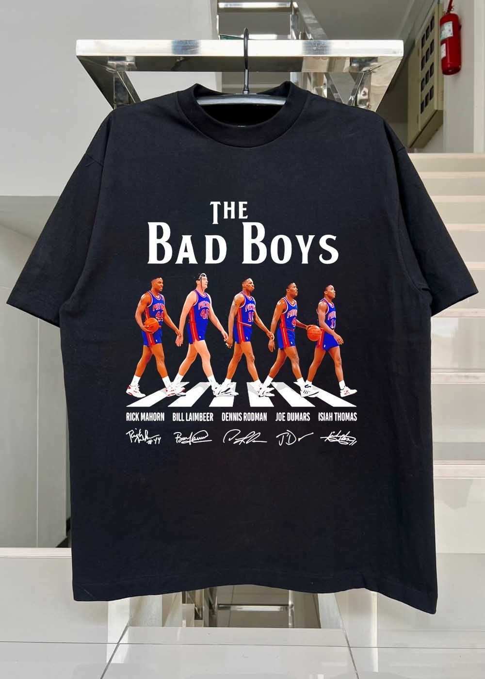 Rick Mahorn Bill Laimbeer Dennis Rodman Joe Dumars Isiah Thomas The Bad Boys Shirt