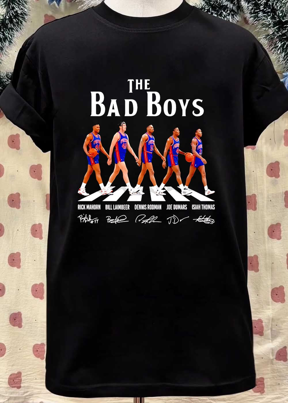Rick Mahorn Bill Laimbeer Dennis Rodman Joe Dumars Isiah Thomas The Bad Boys Shirt