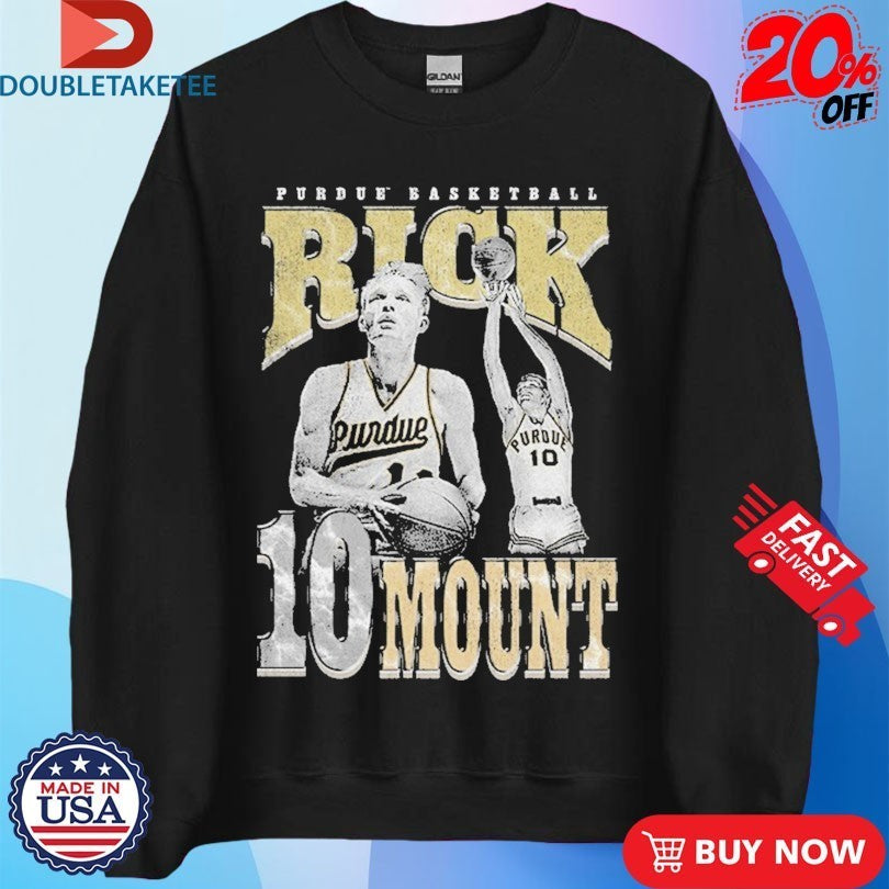 Rick Mount 10 Player Posture Purdue Boilermakers Basketball Shirts