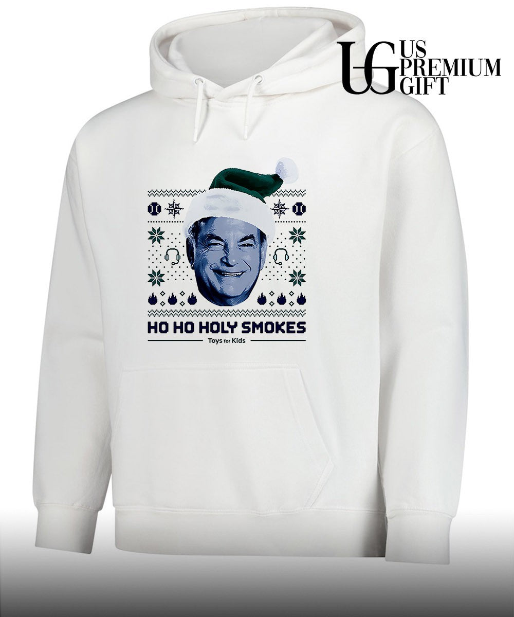 Rick Rizzs wearing santa hat Mariners Rizzsmas in July shirt