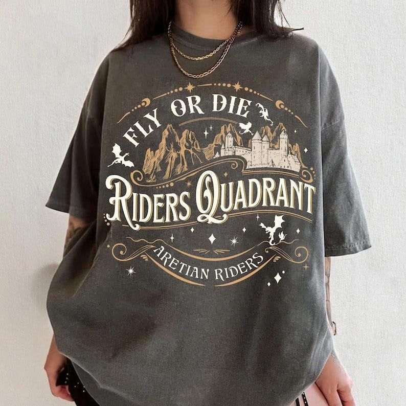 Riders Quadrant, Xaden Riorson Tee, Riorson House Tee, Basgiath War College, Dragon Riders Sweatshirt, Fourth Wing Shirt, Bookish Shirt