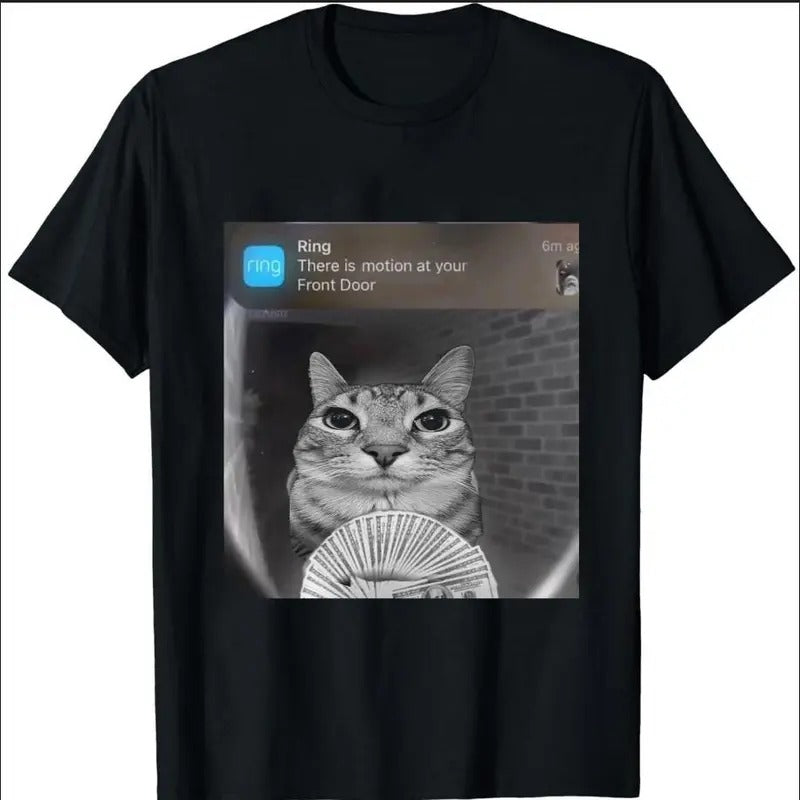 Ring Cat with Motion Meme - Funny Parody Tees Ca Shirt Meme Shirt, shirt trend 2025 Hoodie, Sweatshirt | UrbanDripWear.com
