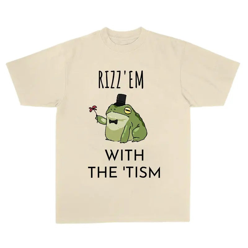 Rizz Em With The Tism T-Shirt, Classic Tee, For Men, For Women Hoodie, Sweatshirt | UrbanDripWear.com