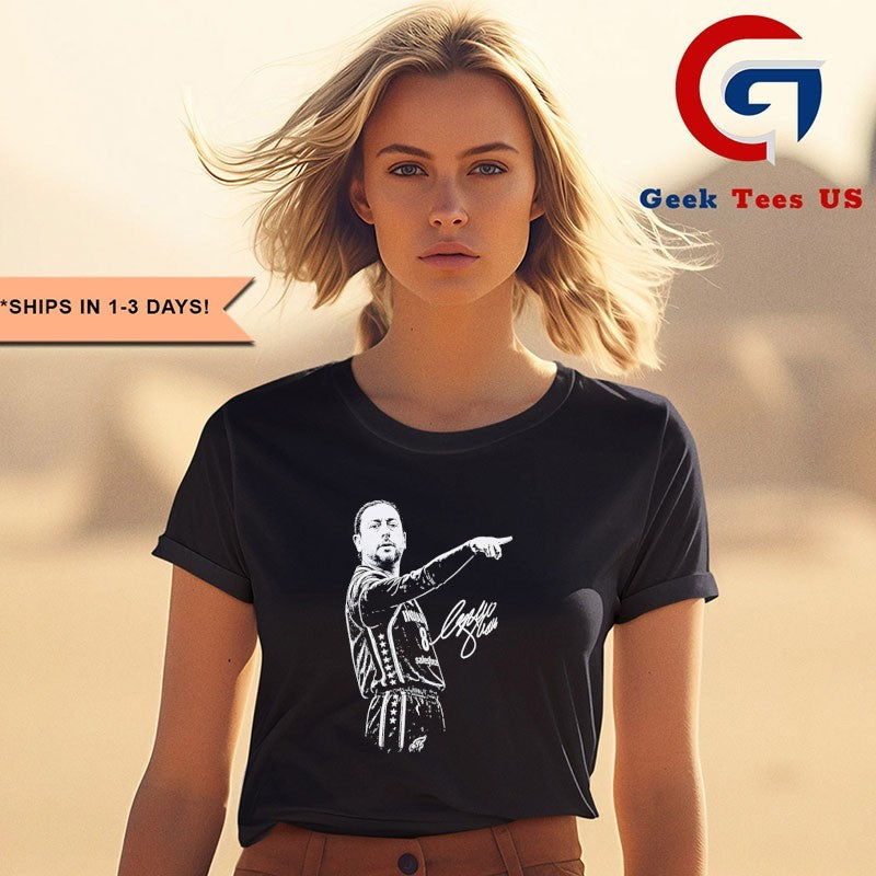 Roberto De Zerbi Sophie Cunningham Pointing parody signature T-shirt
