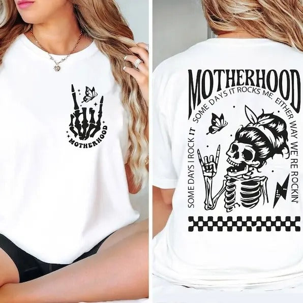 Rock It Sometimes It Rocks Me Shirt, Mama Shirt, Mom Shirt Breathable Casual Breathable Casual Comfort Comfortable...