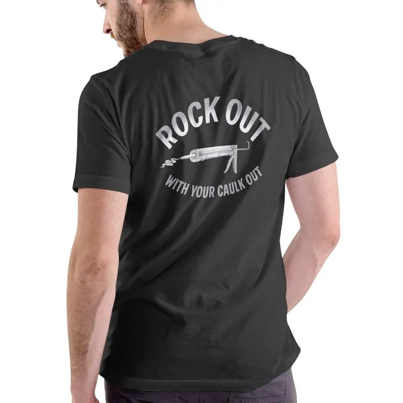 Rock Out Funny T-Shirt Unisex Cotton Casual Relaxed Fit with Graphic Text Design Hoodie, Sweatshirt | UrbanDripWear.com