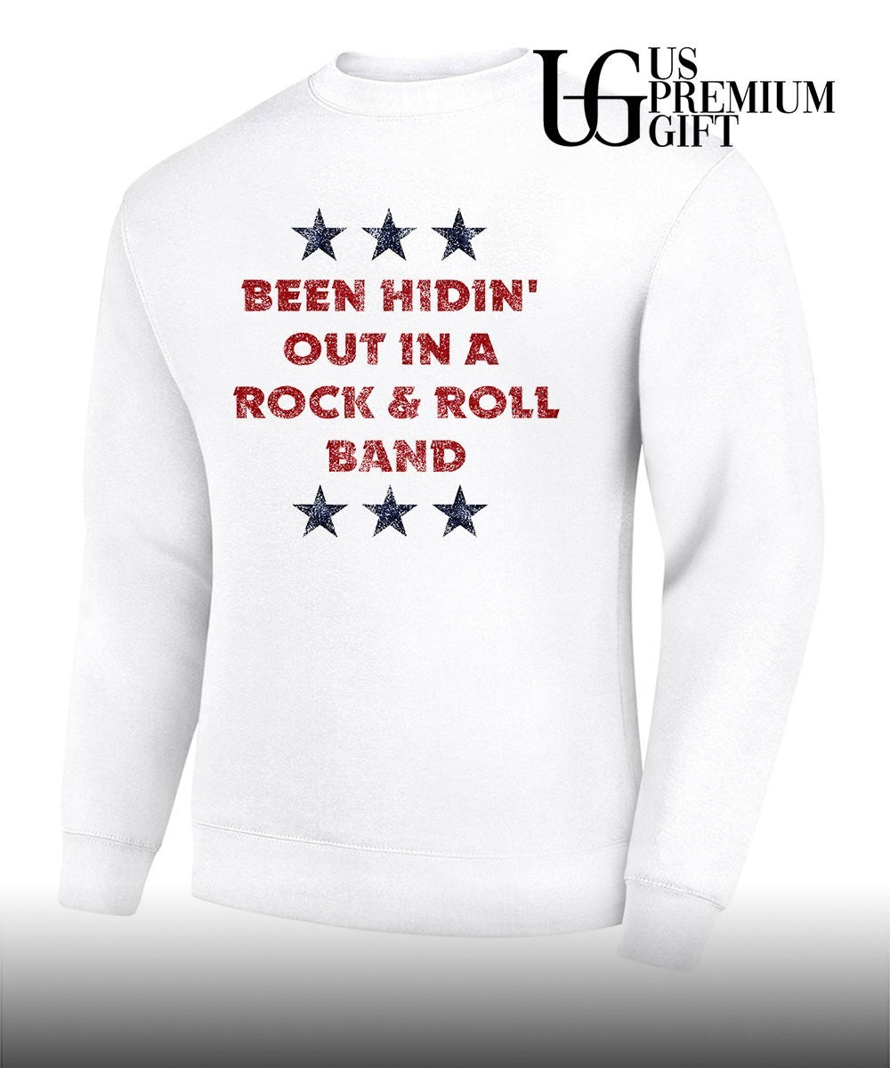 Rock and Roll Hall of Fame Been Hidin’ Out in a Rock & Roll Band 4 of July shirt