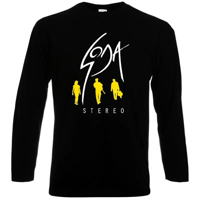 Rock en español: S Stereo Los Languis Long Sleeve T-Shirt Playera Casual Classic Hoodie, Sweatshirt | UrbanDripWear.com