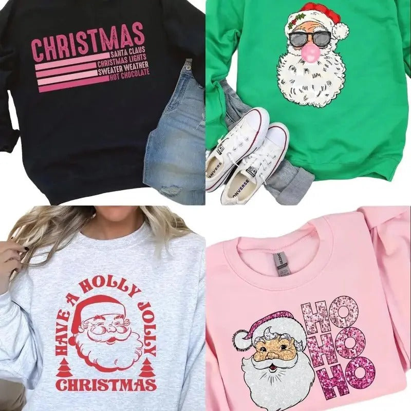 Rockin' Around The Christmas SWEATSHIRT- Choose Your Category! CHRISTMAS 2024 T-Shirts, Hoodie | UrbanDripWear.com