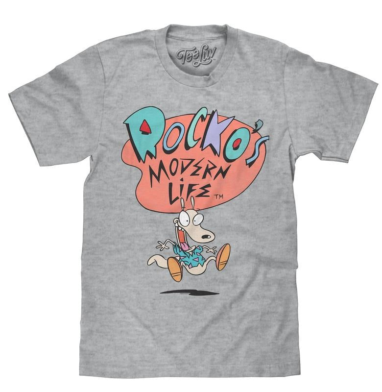 Rocko's Modern Life T-Shirt - Athletic Gray Heather Hoodie, Sweatshirt | UrbanDripWear.com