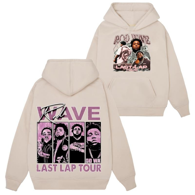 Rod Wave Bootleg Sweatshirt Hoodie Tshirt, Last Lap Concert Tour Tee, Graphic T-Shirt, Hip Hop Unisex Sweatshirt - 100%...