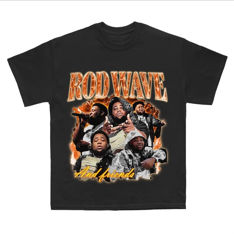 Rod Wave Hip Hop Graphic Hoodie for Men and Women, Nostalgias Tour Merch Sweatshirt T-Shirts | UrbanDripWear.com