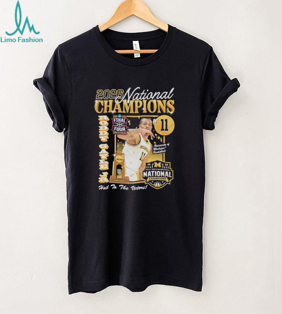 Roddy Gayle Jr Michigan Basketball 2026 National Champions T Shirt