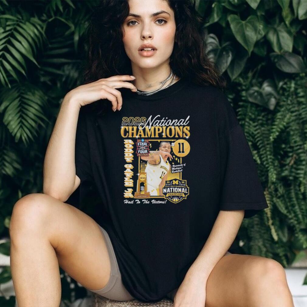Roddy Gayle Jr Michigan Basketball 2026 National Champions T Shirt