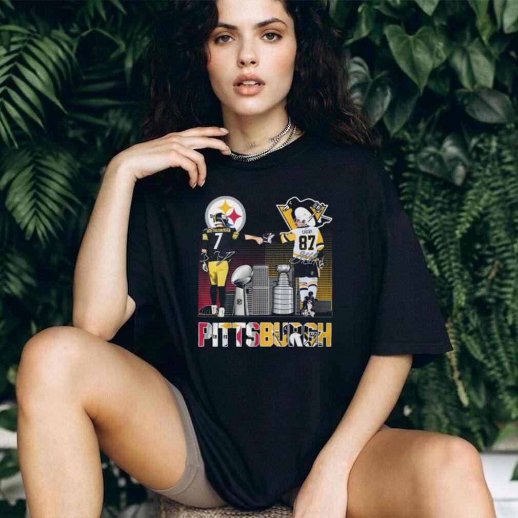 Roethlisberger and Crosby Pittsburgh Champions Fist Bump T Shirt