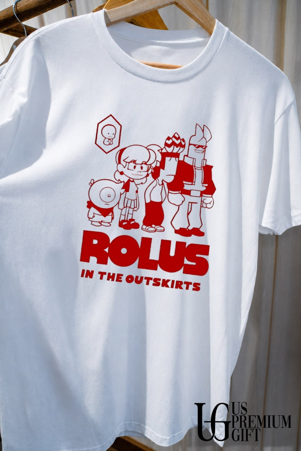 Rolus in the Outskirts cartoon character shirt