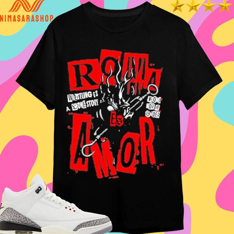 Roma Amor Wrestling Pierced My Heart Shirts