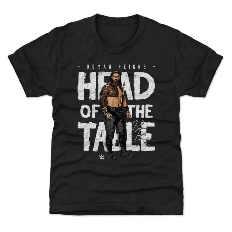 Roman Reigns Head Of The Table Unisex Shirt, Joe Anoaʻi SmackDown Cotton S-5XL Apparel, Professional Wrestler Fan Gift...