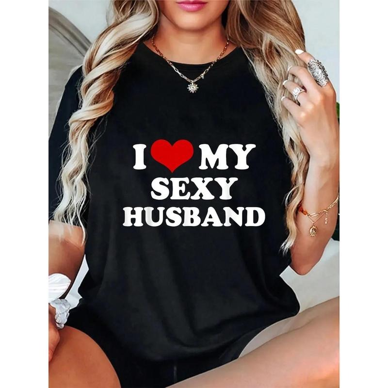Romantic and Affectionate T - Shirt: Declare Love for Your "SEXY HUSBAND" with a Heart
