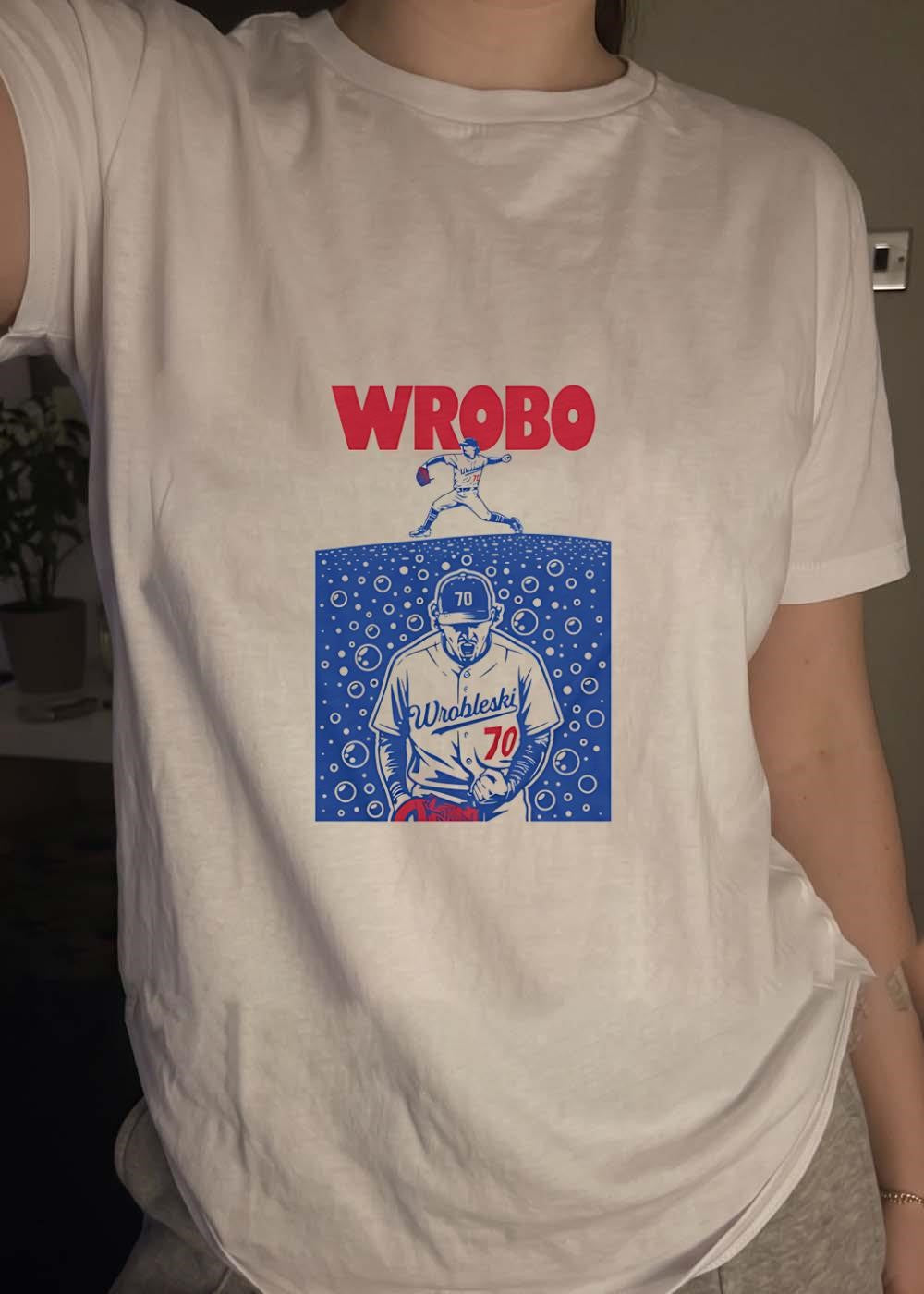 Roto Wear Players Wrobo Wrobleski 70 Pitching Baseball T-Shirt