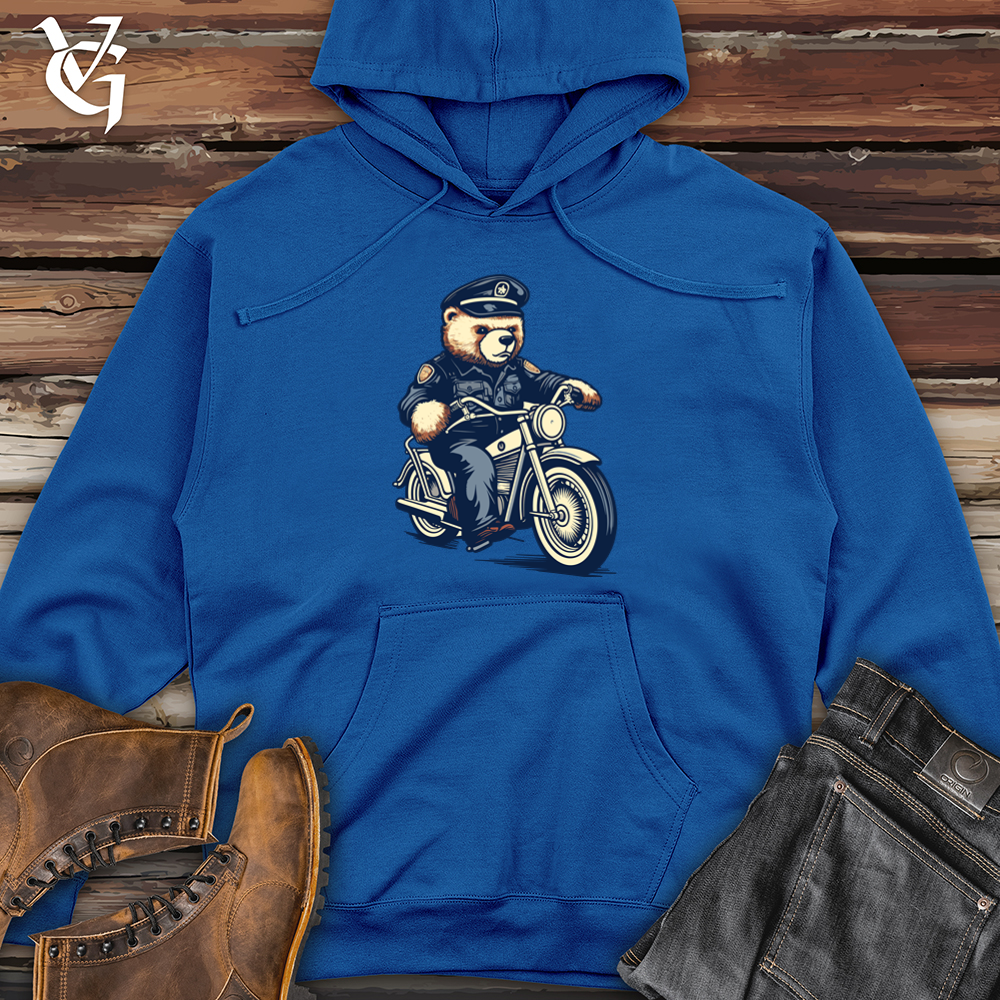 Bear Police Patrol Midweight Hooded Sweatshirt