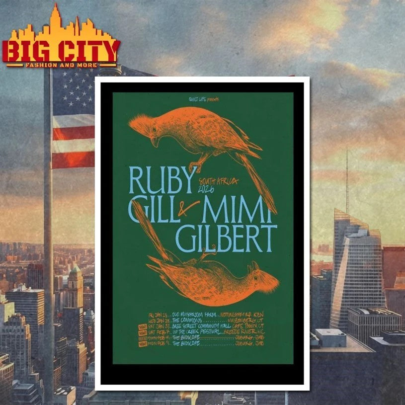 Ruby Gill And Mimi Gilbert 2026 South Africa Shows Poster shirt