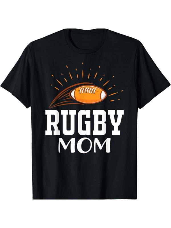 Rugby Mom I Rugby Player I Rugby T-Shirt, Regular-Fit, Family T-shirt Cotton Menswear Hoodie, Sweatshirt | UrbanDripWear.com